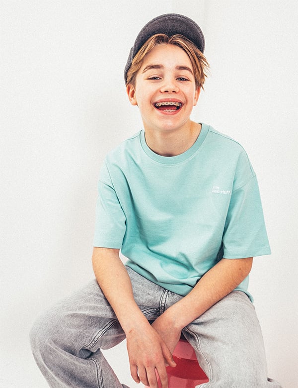 Tienermodel met blond haar Mik G.
