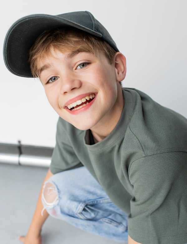 Kindermodel met blond haar Mik G.