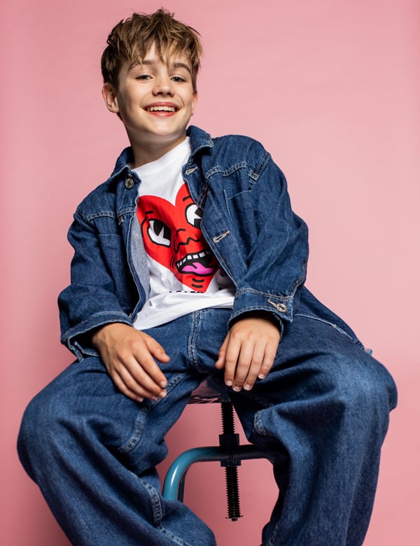 Kindermodel met blond haar Mik G.