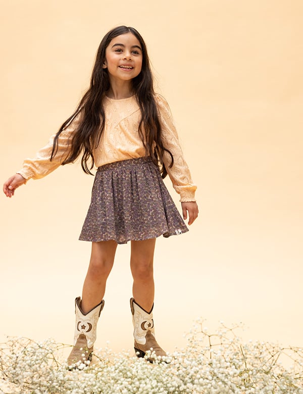 Kindermodel met bruin haar Mila