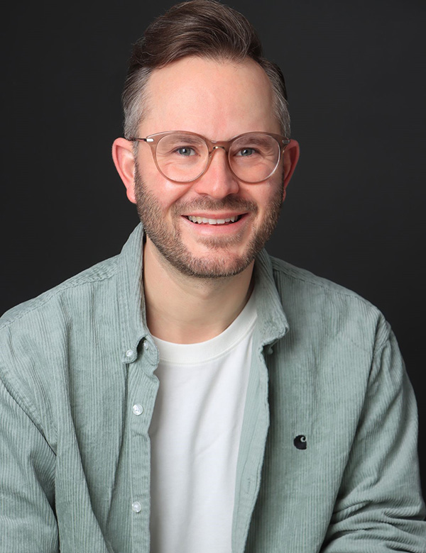 Mannelijk model Morten met donkerblond haar