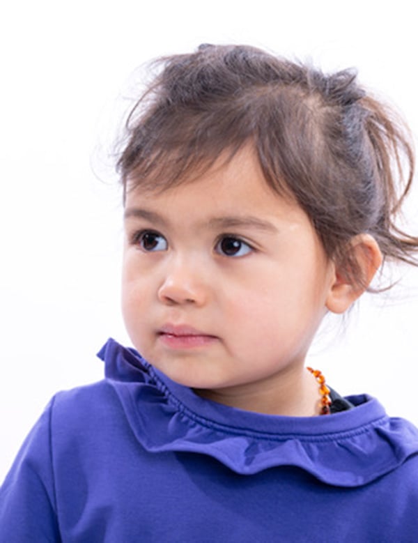 Kindermodel bruin haar Naema
