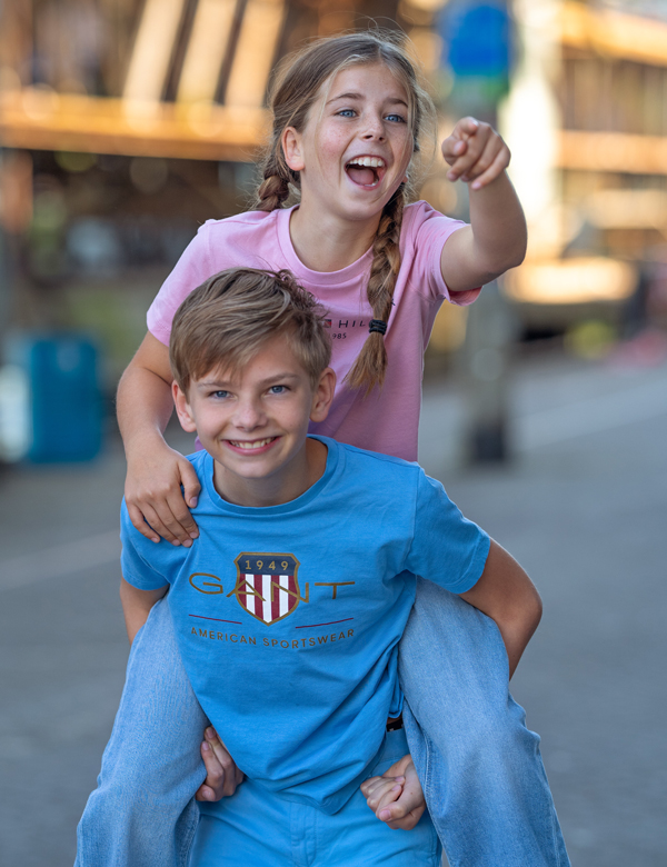 Kindermodel met blond haar Noah