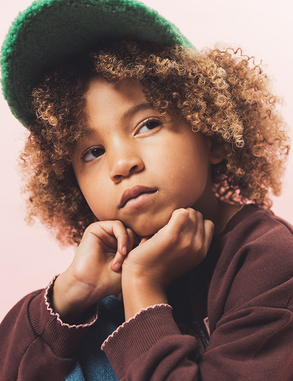 Kindermodel met krullend haar Olivia V.