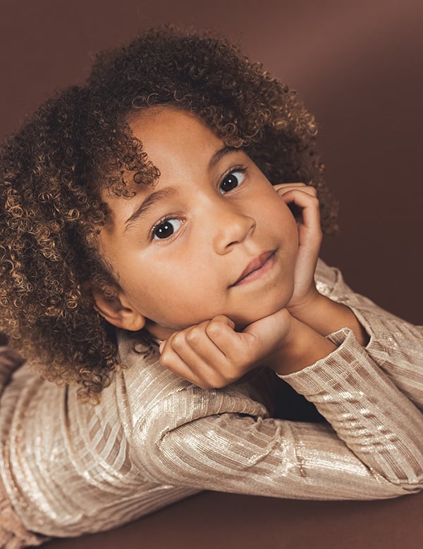 Kindermodel met krullend haar Olivia V.