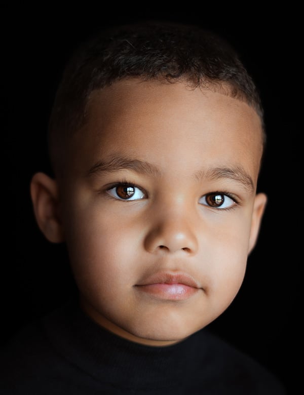 Kindermodel met bruin haar Owen D.