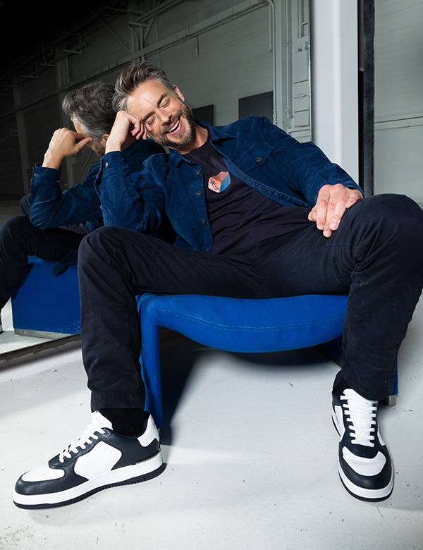 Mannelijk model met kort grijzig haar Pascal M.