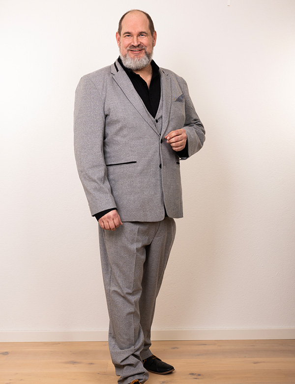 Mannelijk model en acteur Patrick R.