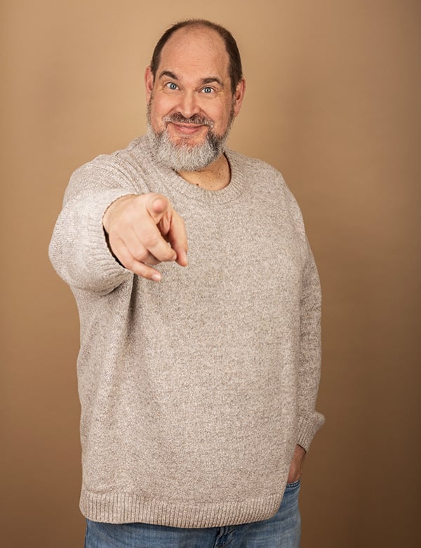 Mannelijk model en acteur Patrick R.