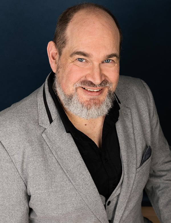 Mannelijk model en acteur Patrick R.