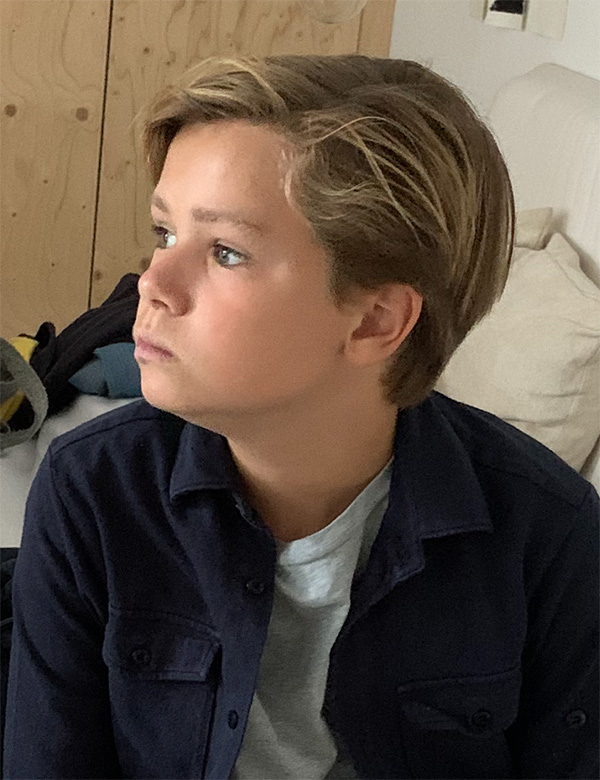 Kindermodel blond haar Pepijn