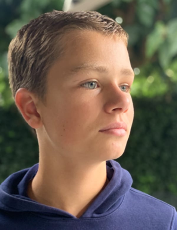 Kindermodel Jongen met kort bruin haar Pepijn B.