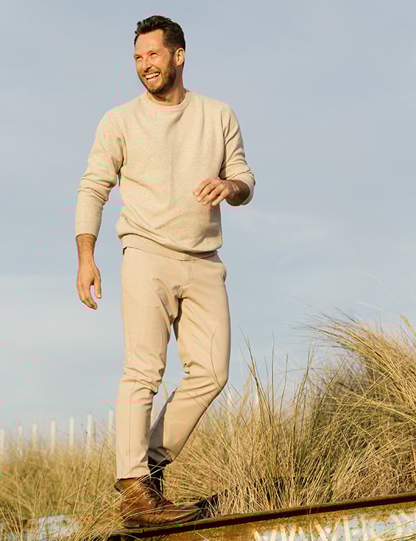 Mannelijk model met bruin haar Peter Sc.