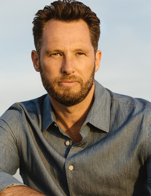 Mannelijk model met bruin haar Peter Sc.