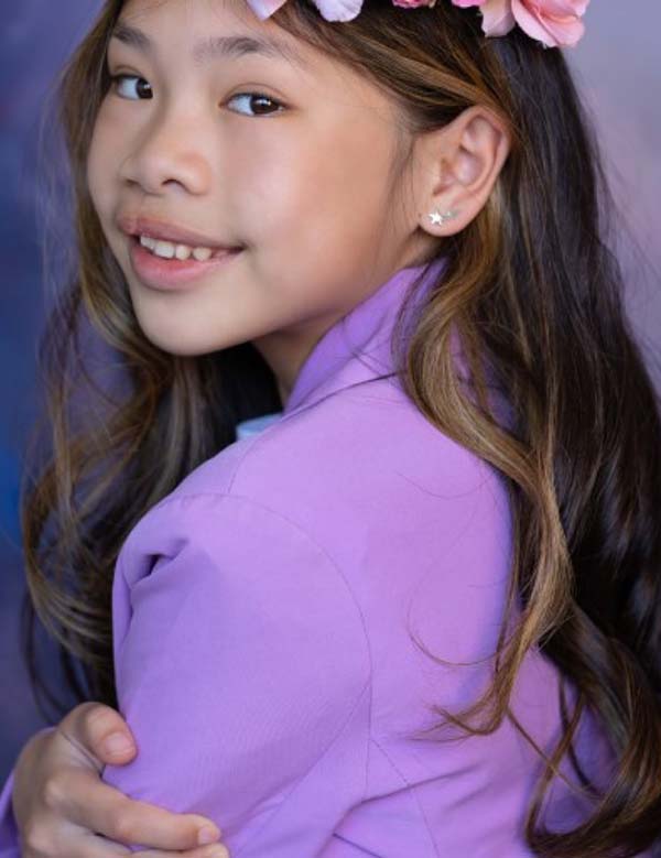 Kindermodel met bruin haar Pien
