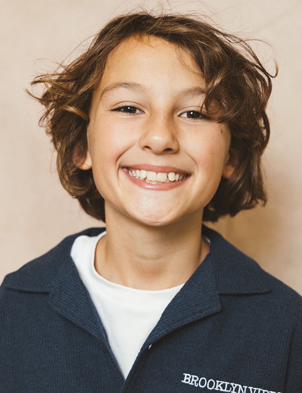 Kinder model met donker haar Raff