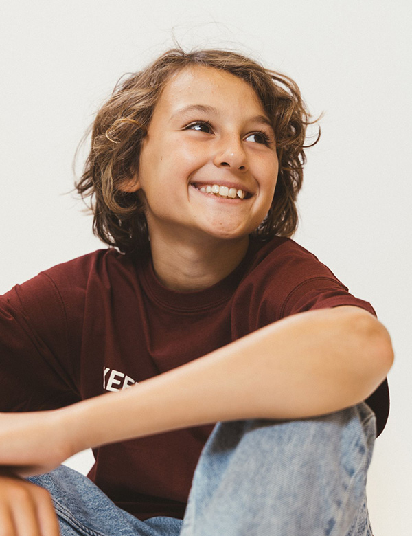 Kinder model met donker haar Raff