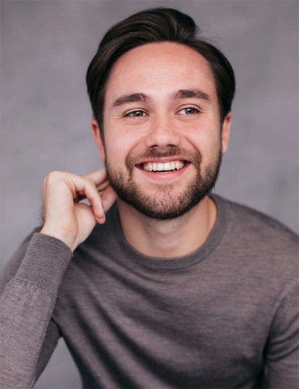 Mannelijk model met bruin haar Ramon A.