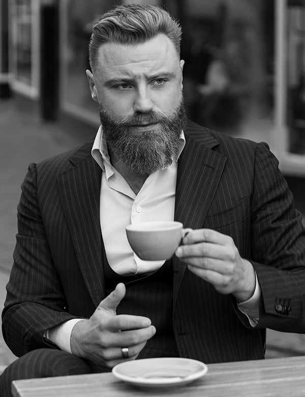 Mannelijk model met baard Rick