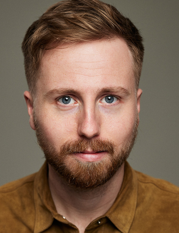 Mannelijk model met rossig haar rick