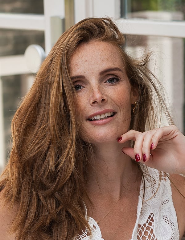 Model Vrouwelijk model met rossig haar rieke