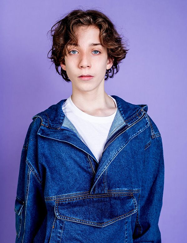 Kindermodel met krullen Roald