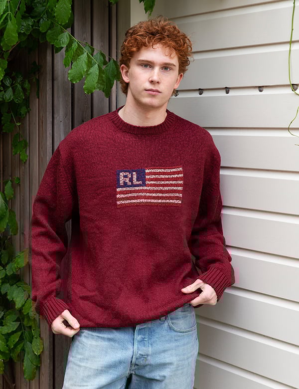 Mannelijk model met rood haar Roan L.