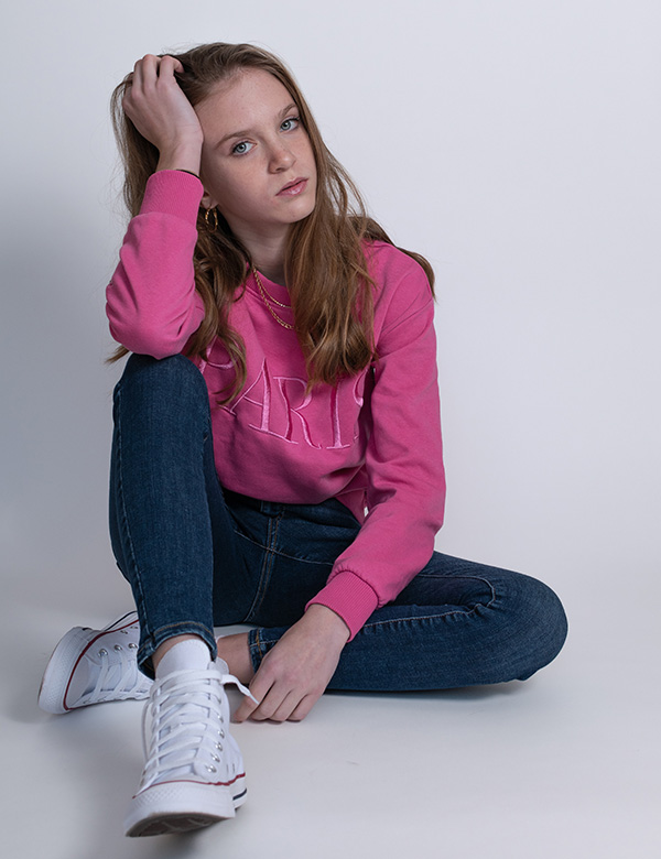 Kindermodel lang haar Robyn