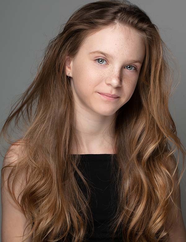Kindermodel met bruin haar Robyn