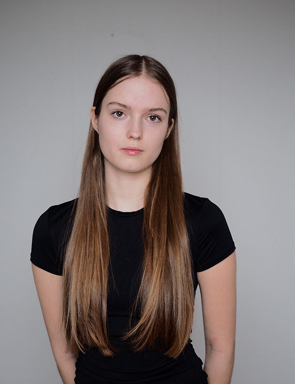 vrouwelijk tienermodel Romy P.