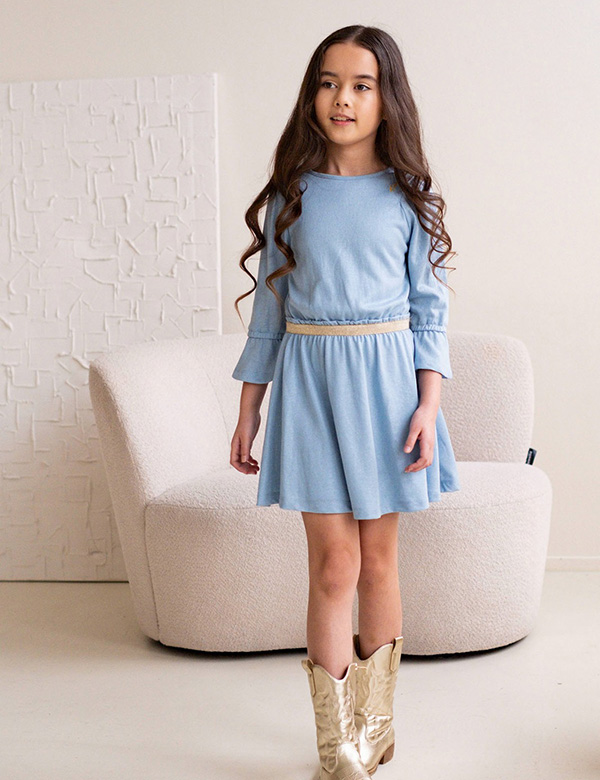 Kindermodel bruin haar Row