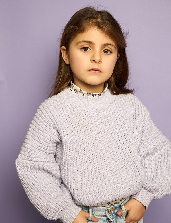 kindermodel met bruin haar Rozie K.