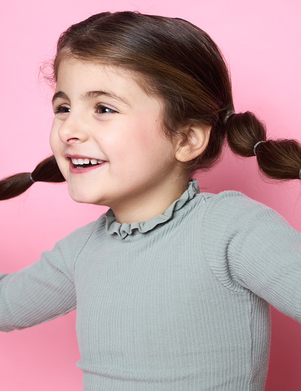 kindermodel met bruin haar Rozie K.