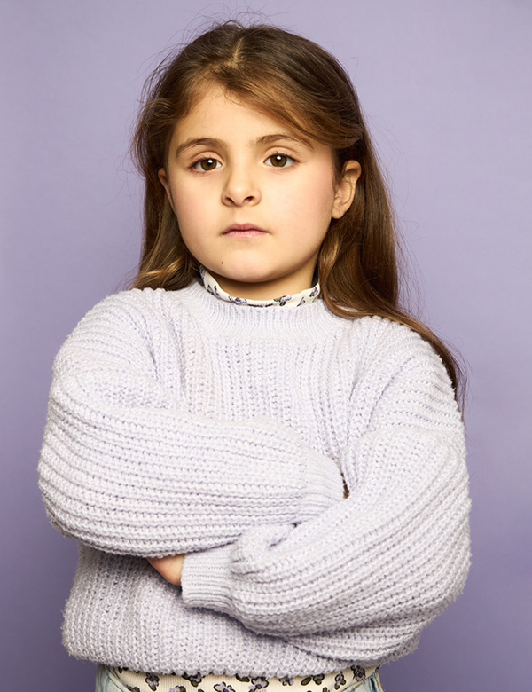 kindermodel met bruin haar Rozie K.
