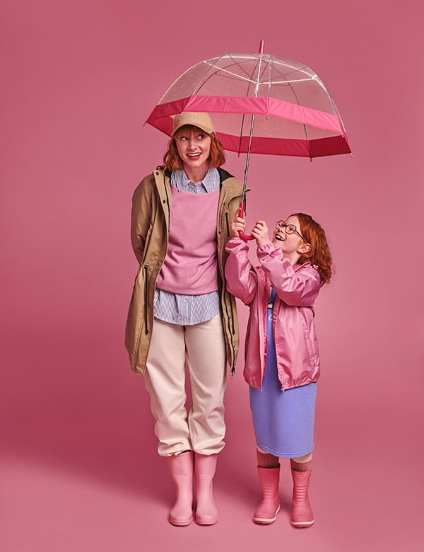 Kindermodel met rood haar Sarah