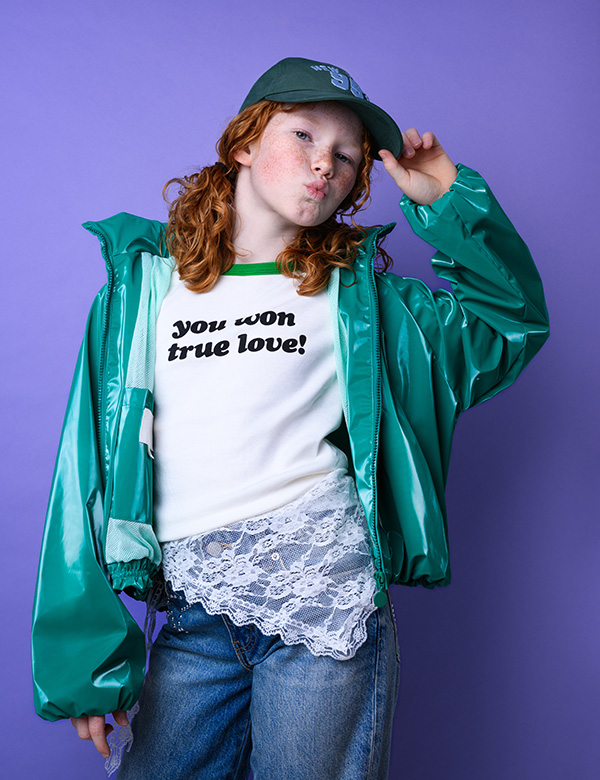 meisjes kindermodel met rode krullen Sarah V.