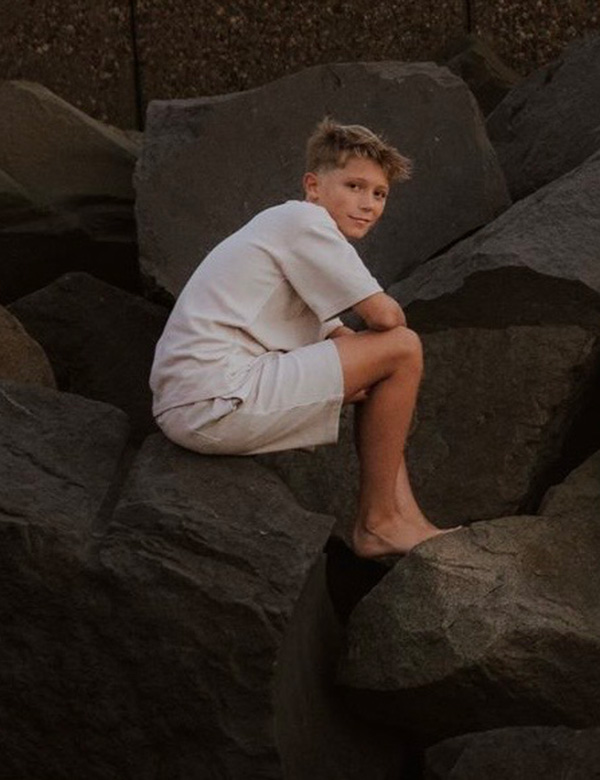 Kindermodel met blond haar Seth