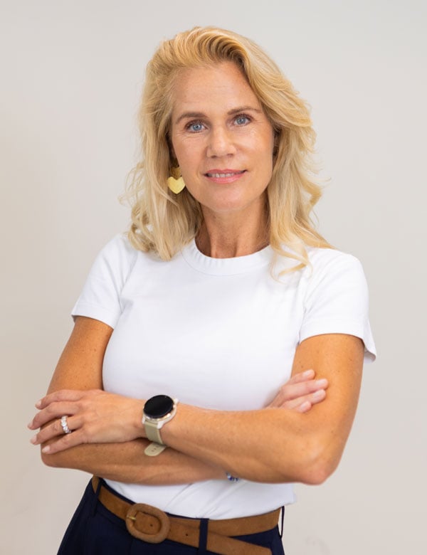 Vrouwelijk model met blond haar Shiela