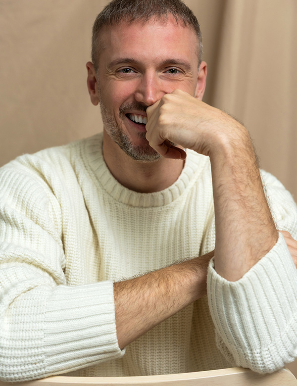 Mannelijk model met blauwe ogen Sjoerd H.