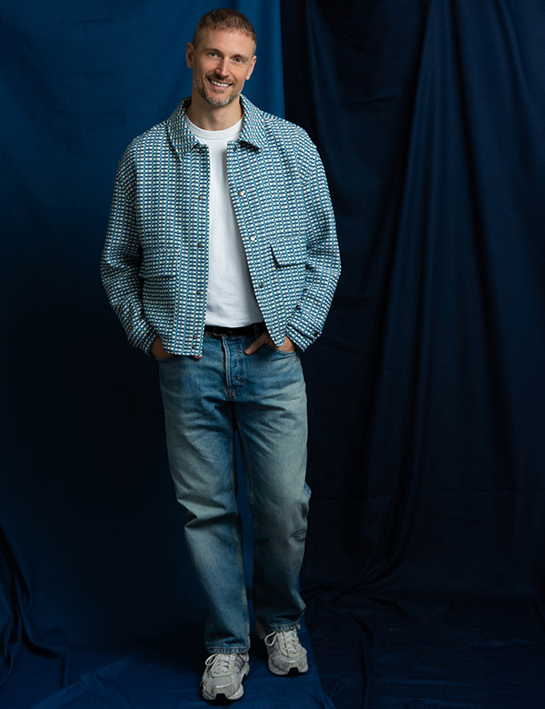 Mannelijk model met blauwe ogen Sjoerd H.