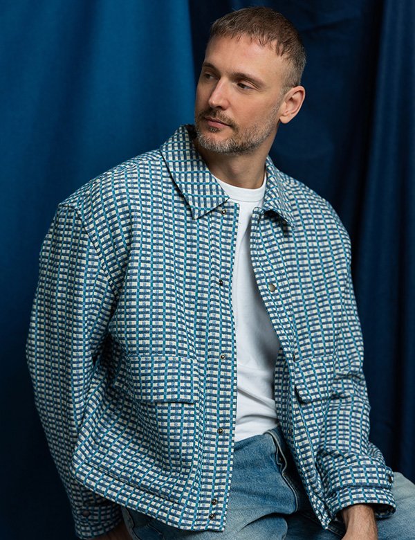 Mannelijk model met blauwe ogen Sjoerd H.