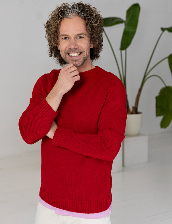 Mannelijk model met donkerblond haar Stefan P.