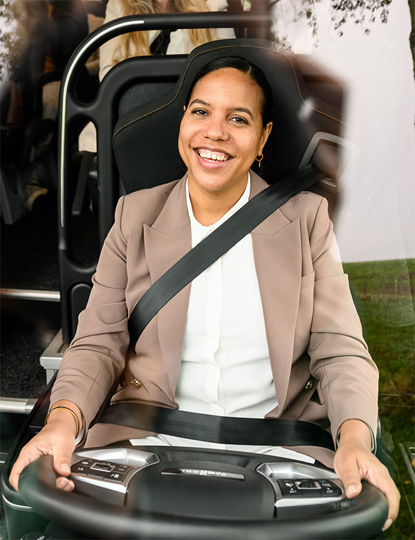 Vrouwelijk model met bruin haar Tanya