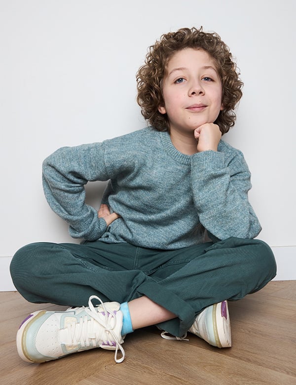 Kindermodel krullend haar Thor
