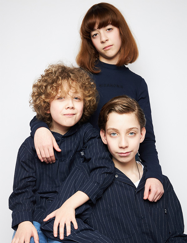 Kindermodel krullend haar Thor