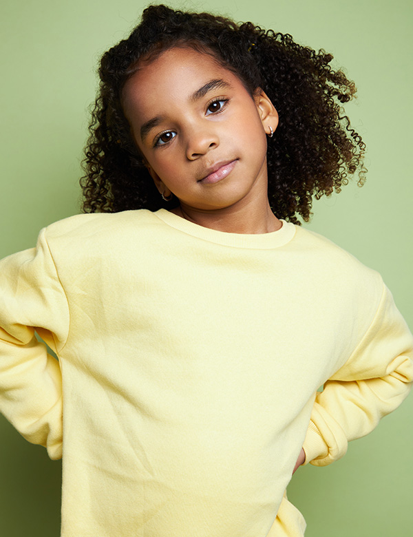 Kindermodel met krullen Tiana
