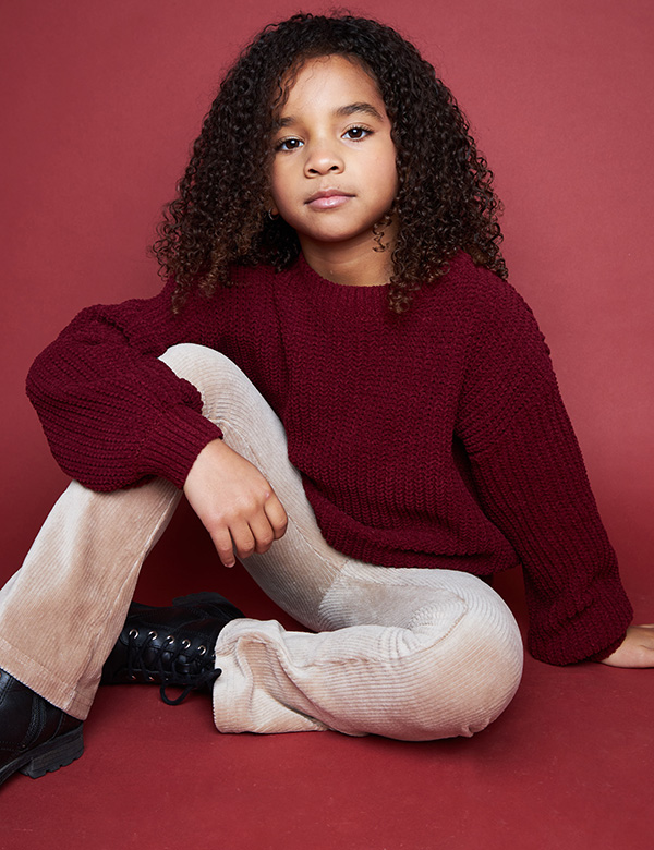 Kindermodel met krullen Tiana