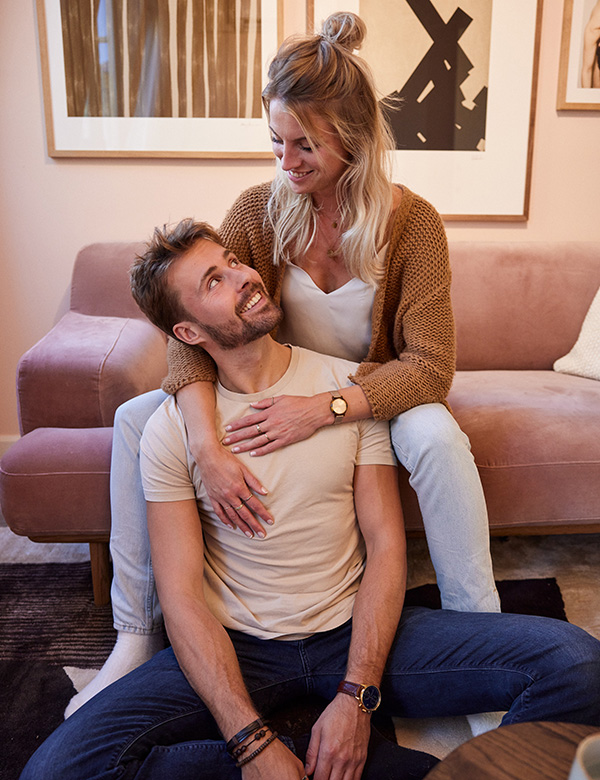 Mannelijk model met bruin haar Tim