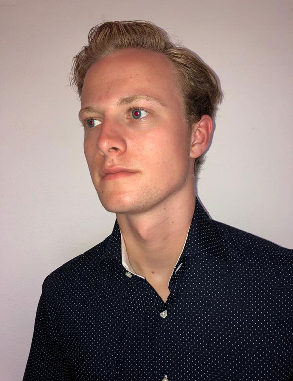 Mannelijk model Tim Ro.