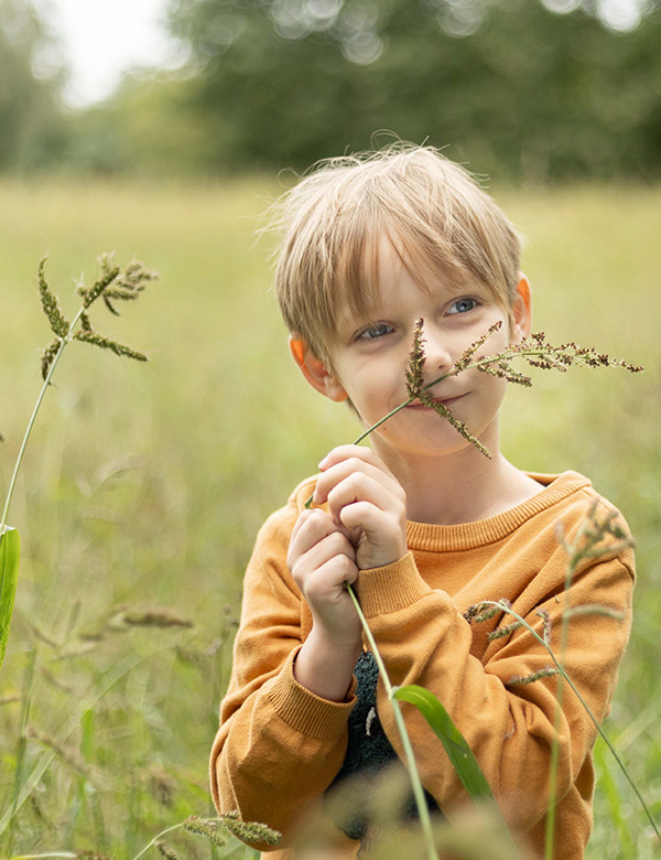 Kindermodel met blond haar Timon